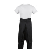 Regular Bistro Apron Black With Pocket