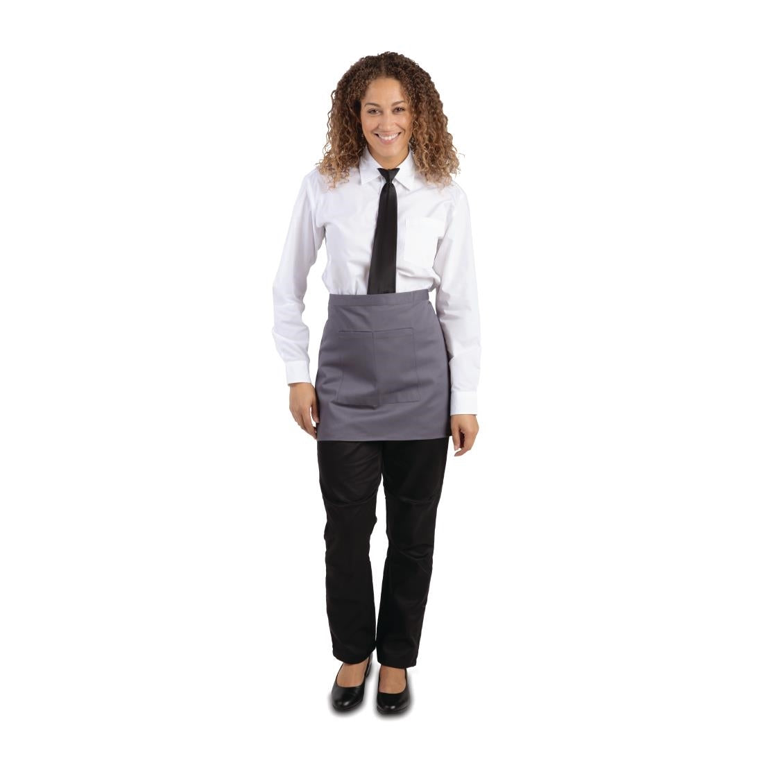 Whites Bistro Apron Polycotton Charcoal