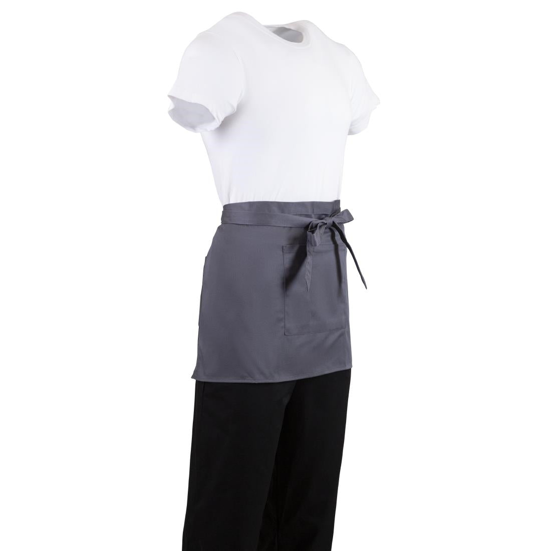 Whites Bistro Apron Polycotton Charcoal