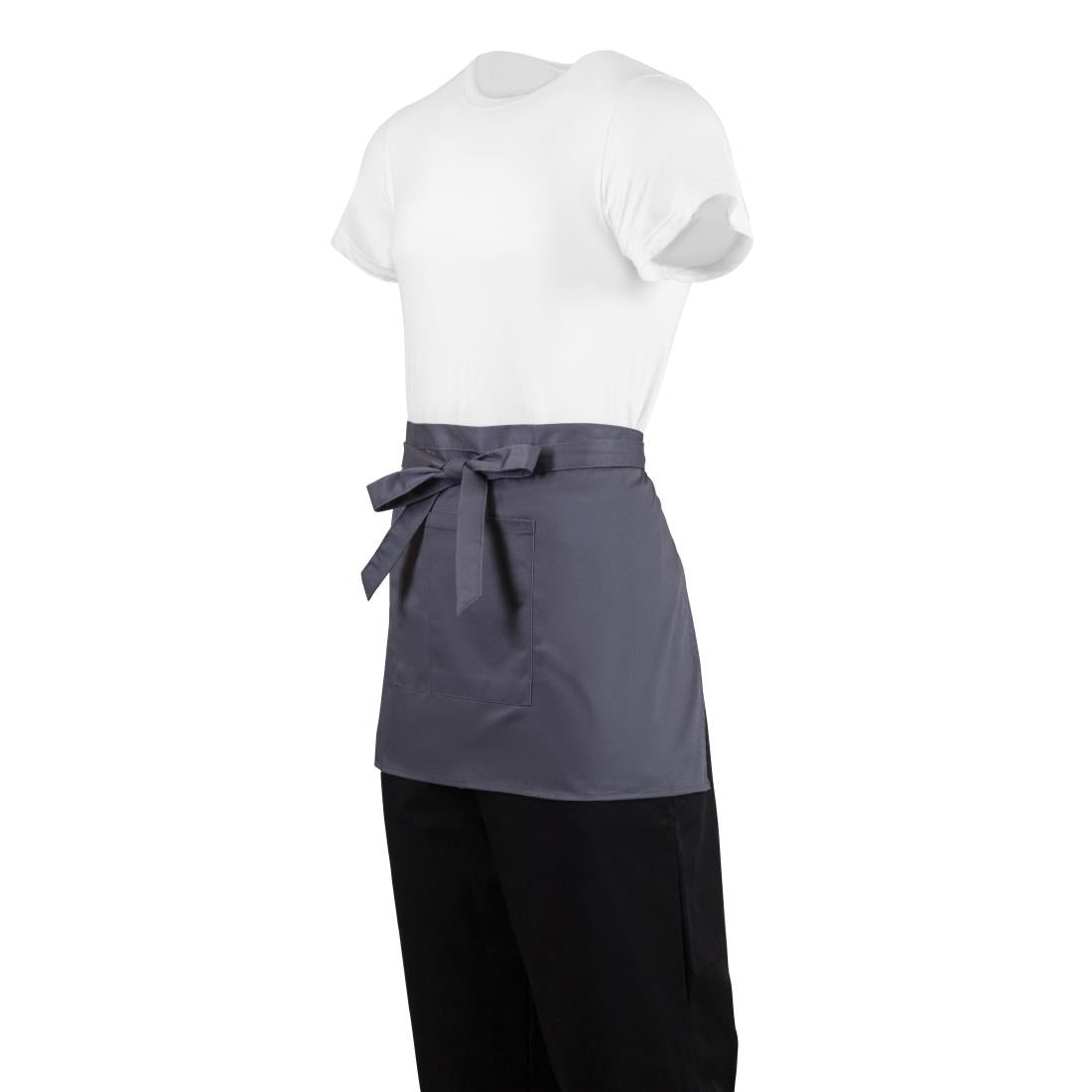 Whites Bistro Apron Polycotton Charcoal