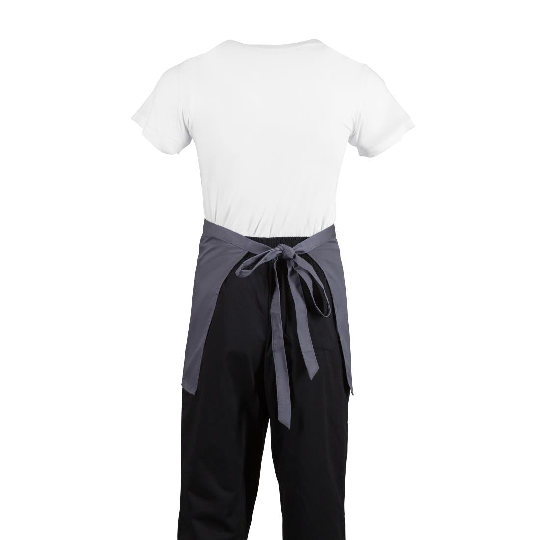 Whites Bistro Apron Polycotton Charcoal