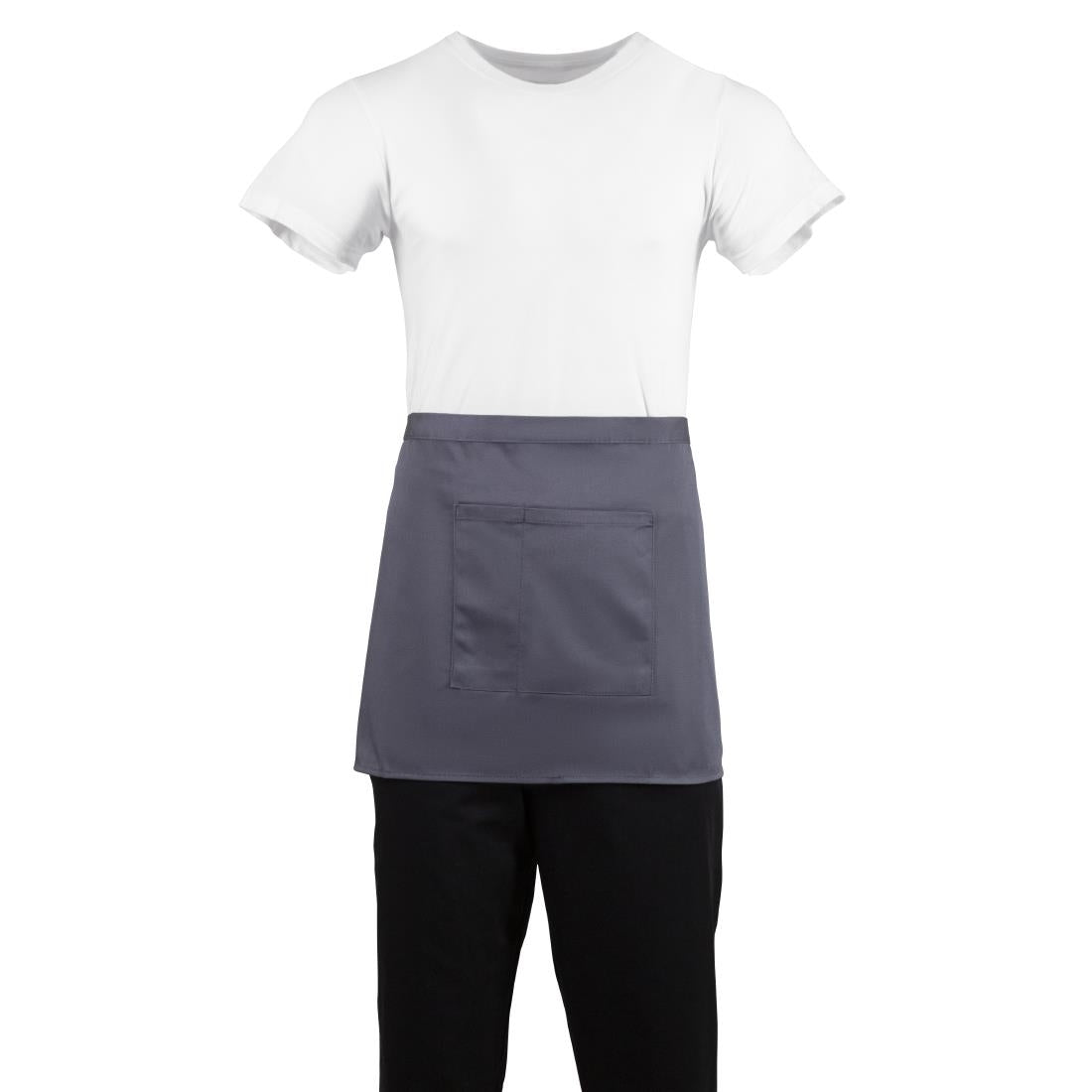 Whites Bistro Apron Polycotton Charcoal
