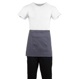 Whites Bistro Apron Polycotton Charcoal