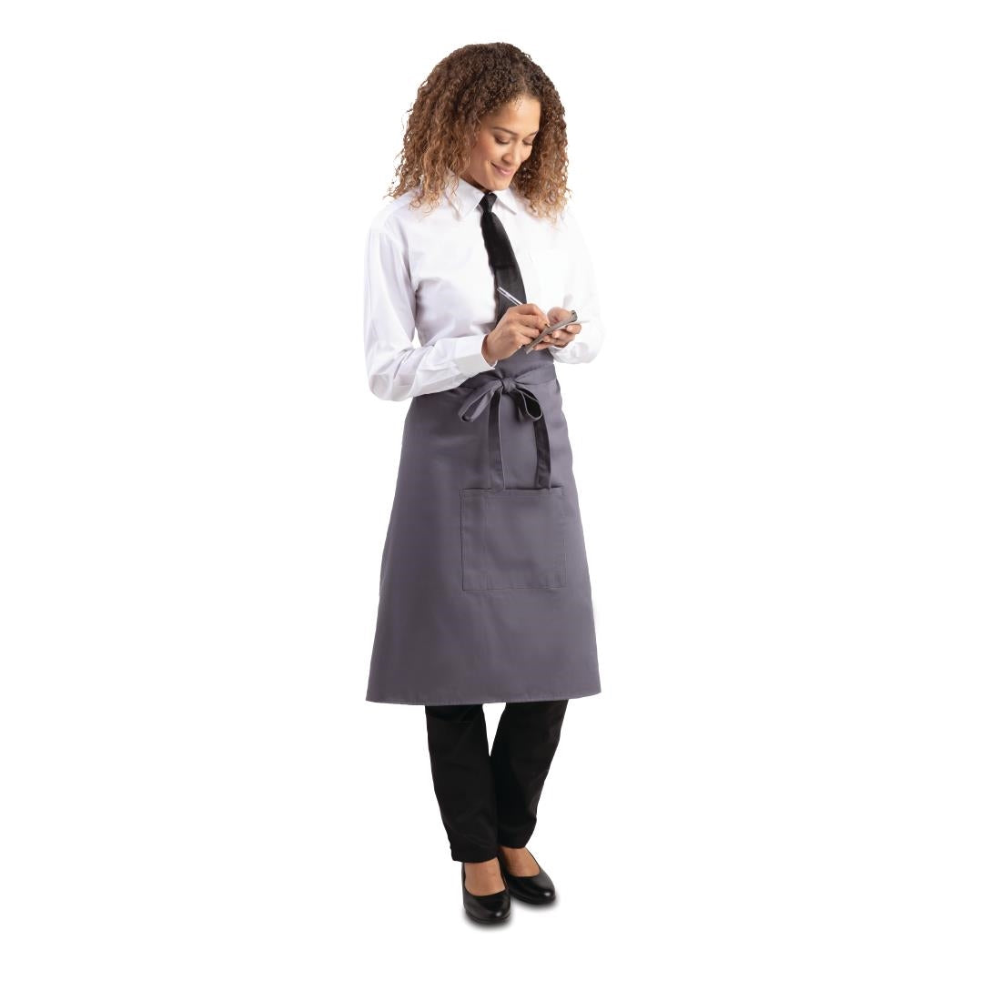 Whites Regular Bistro Apron Charcoal