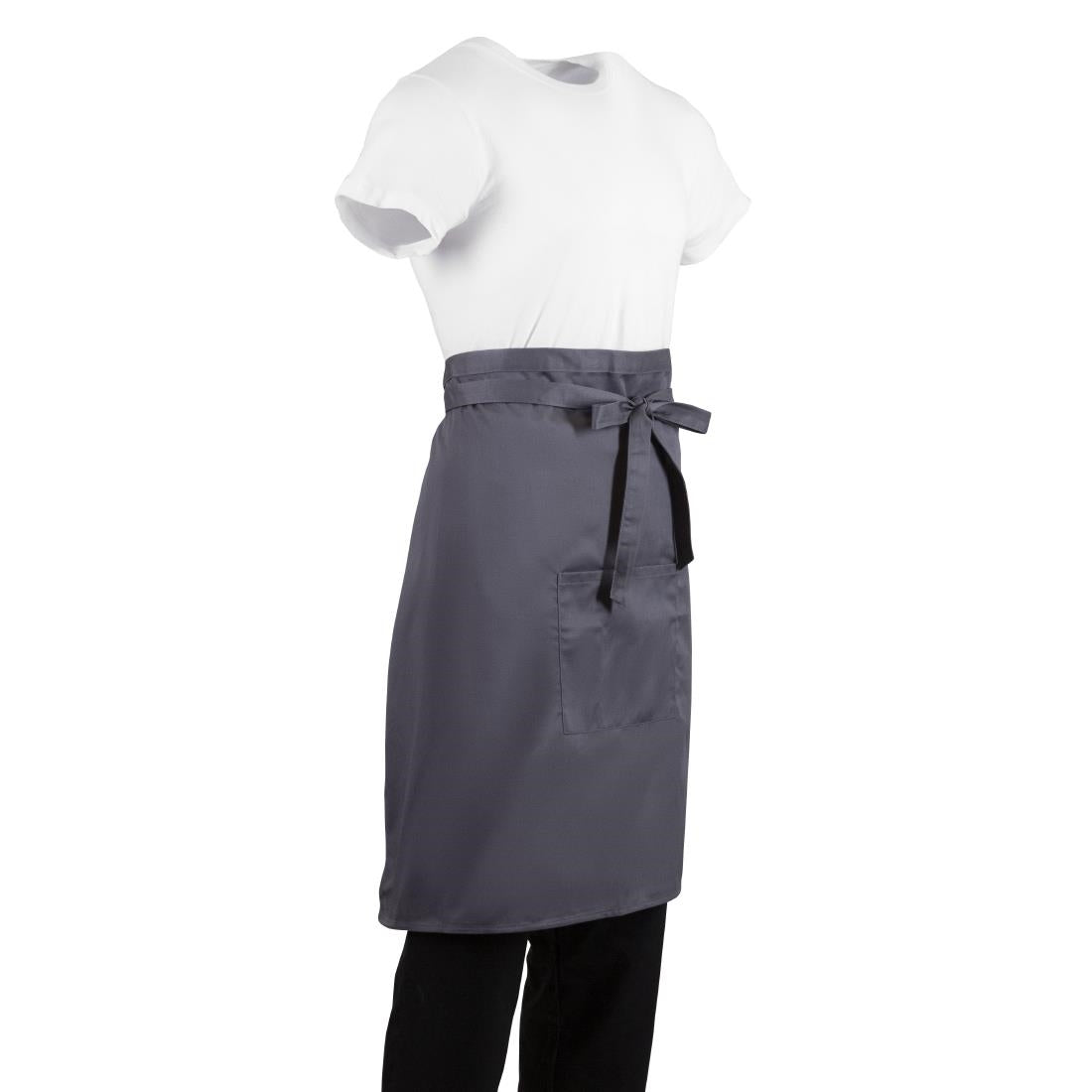 Whites Regular Bistro Apron Charcoal