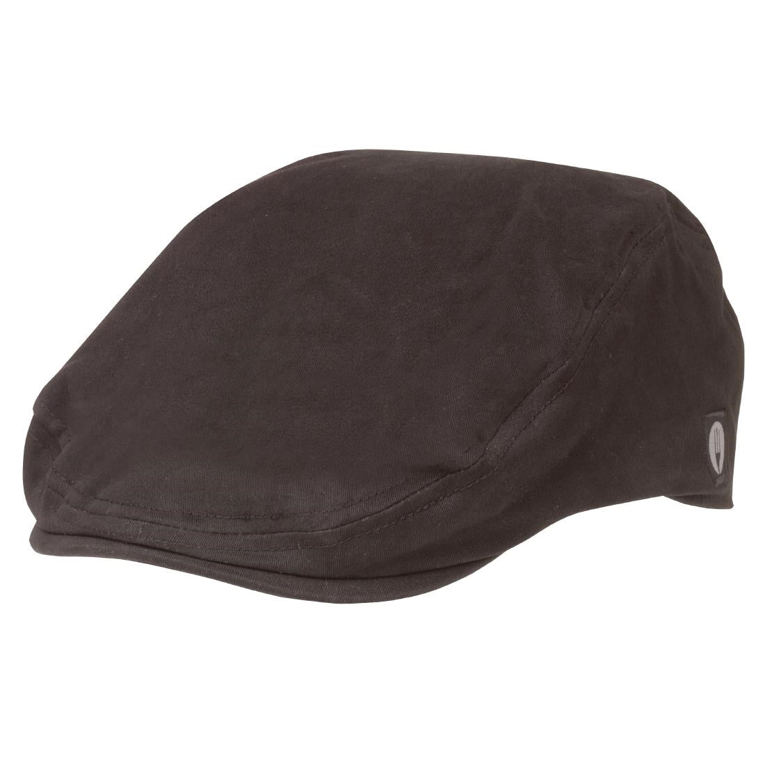 Chef Works Flat Cap Black M