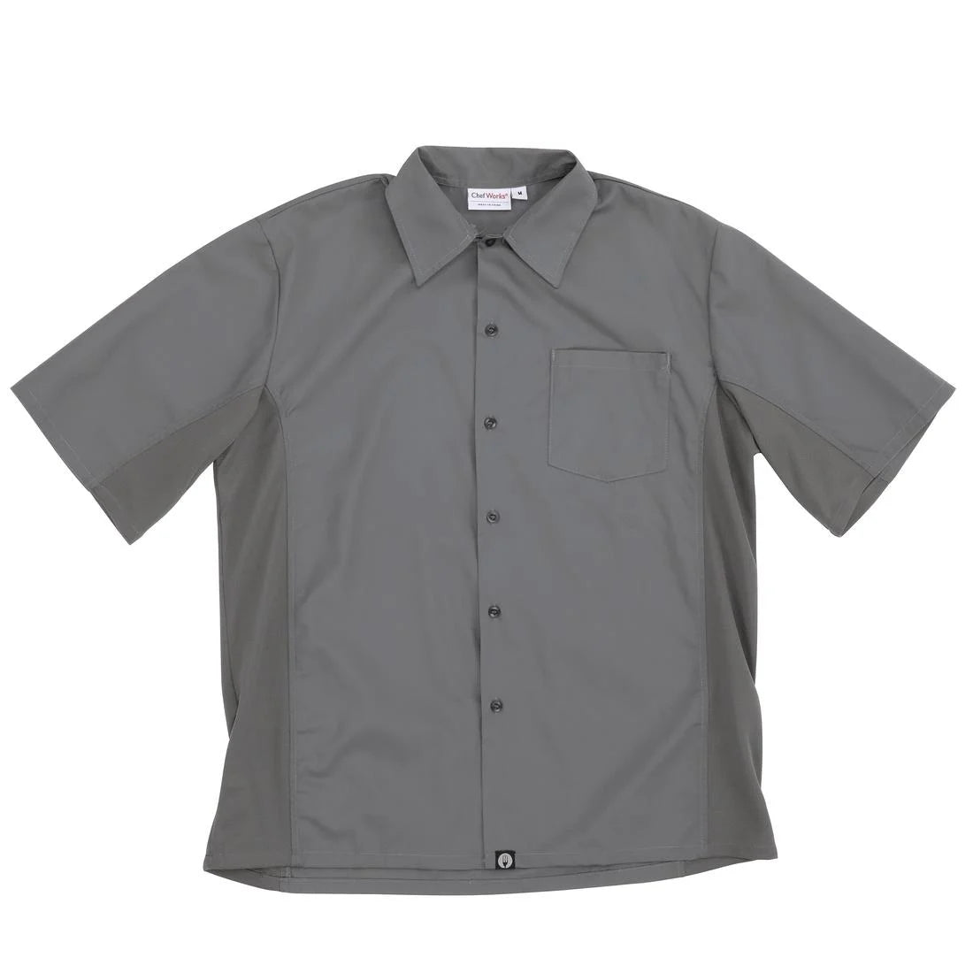 Chef Works Unisex Cool Vent Chefs Shirt Grey S