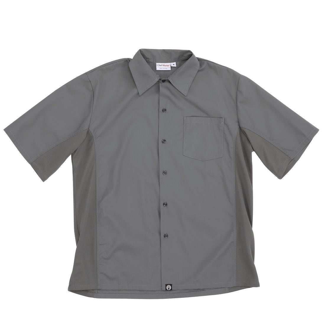 Chef Works Unisex Cool Vent Chef Shirt Grey XS
