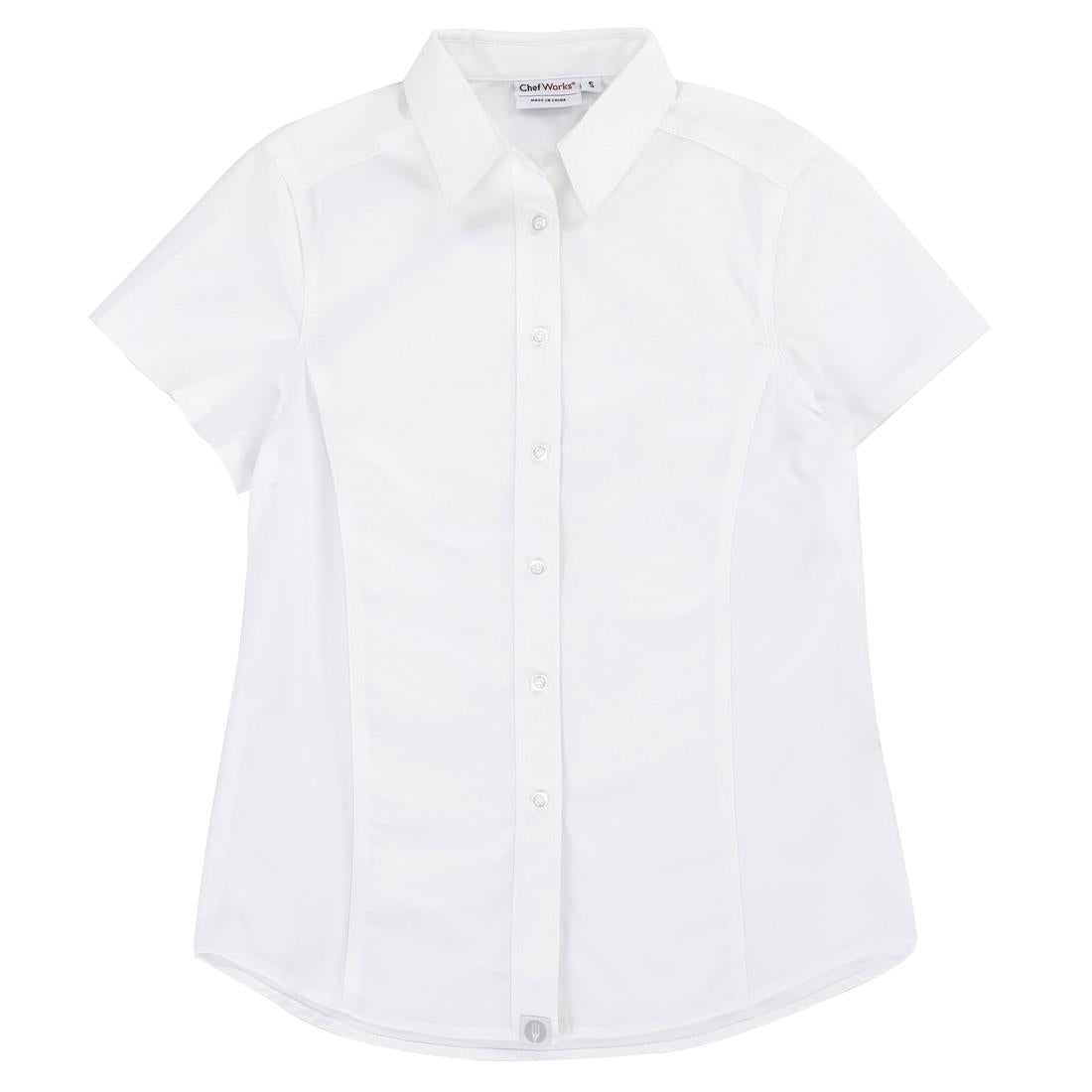 Chef Works Womens Cool Vent Chefs Shirt White S