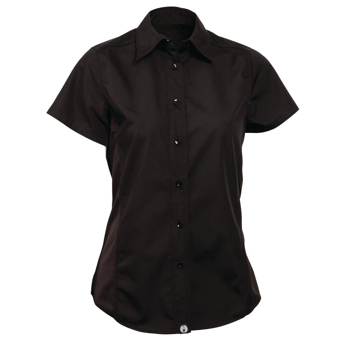 Chef Works Womens Cool Vent Chefs Shirt Black 2XL
