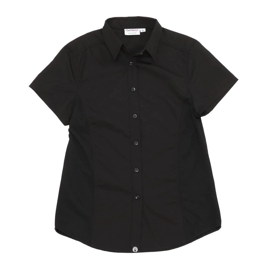 Chef Works Womens Cool Vent Chefs Shirt Black M