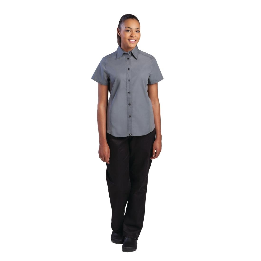 Chef Works Womens Grey Cool Vent Chef Shirt M