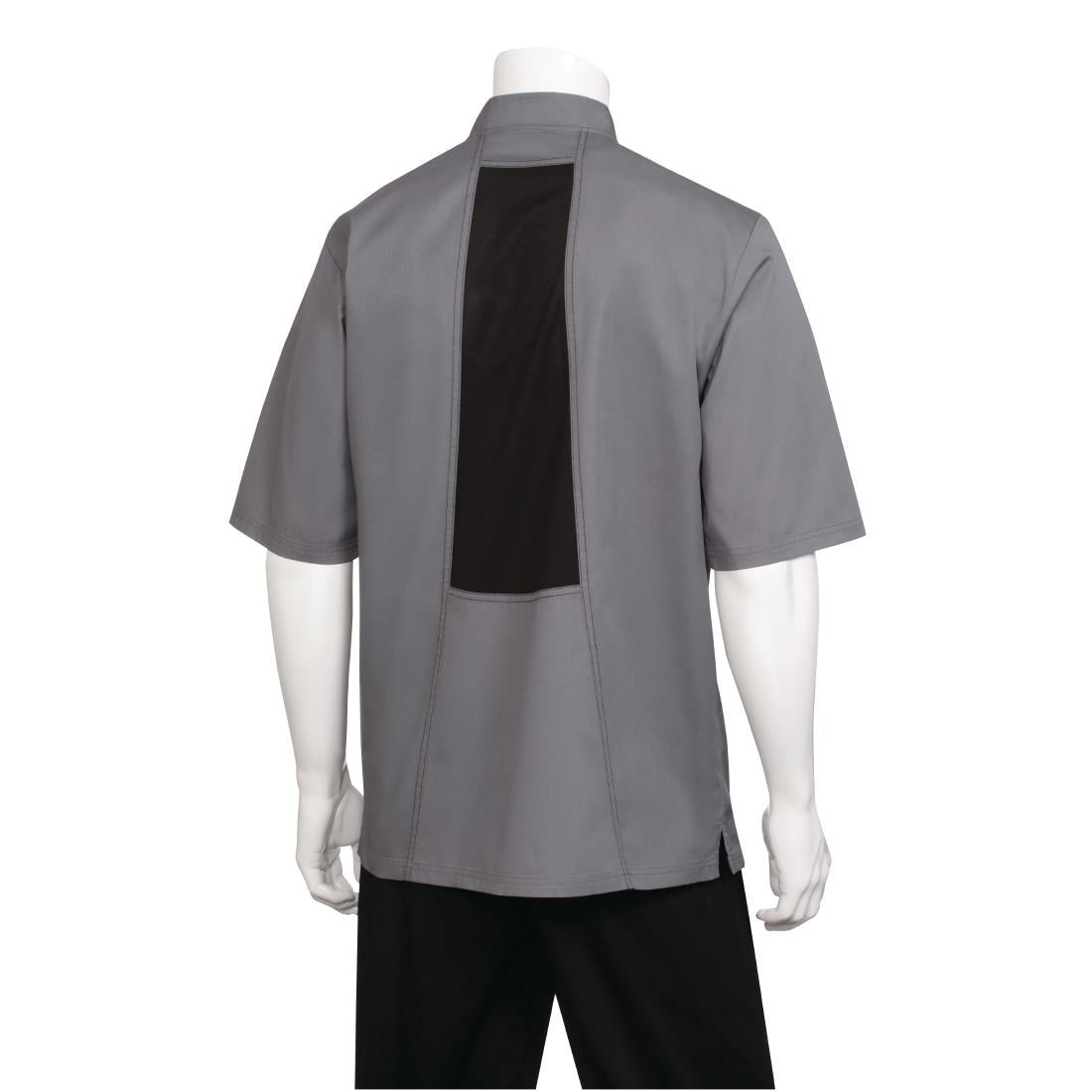 Chef Works Valais Signature Series Unisex Chef Jacket Grey L