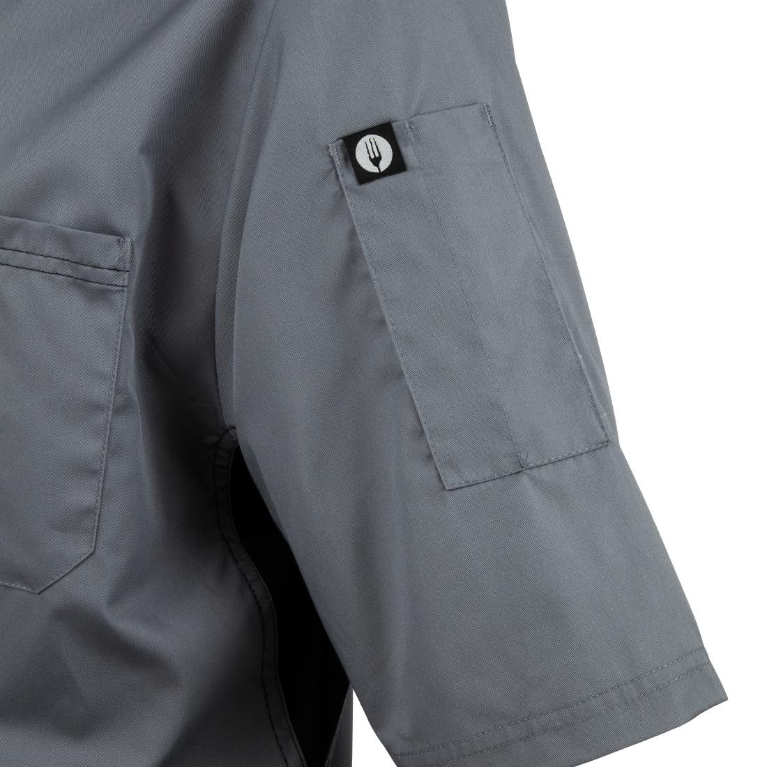 Chef Works Valais Signature Series Unisex Chef Jacket Grey L