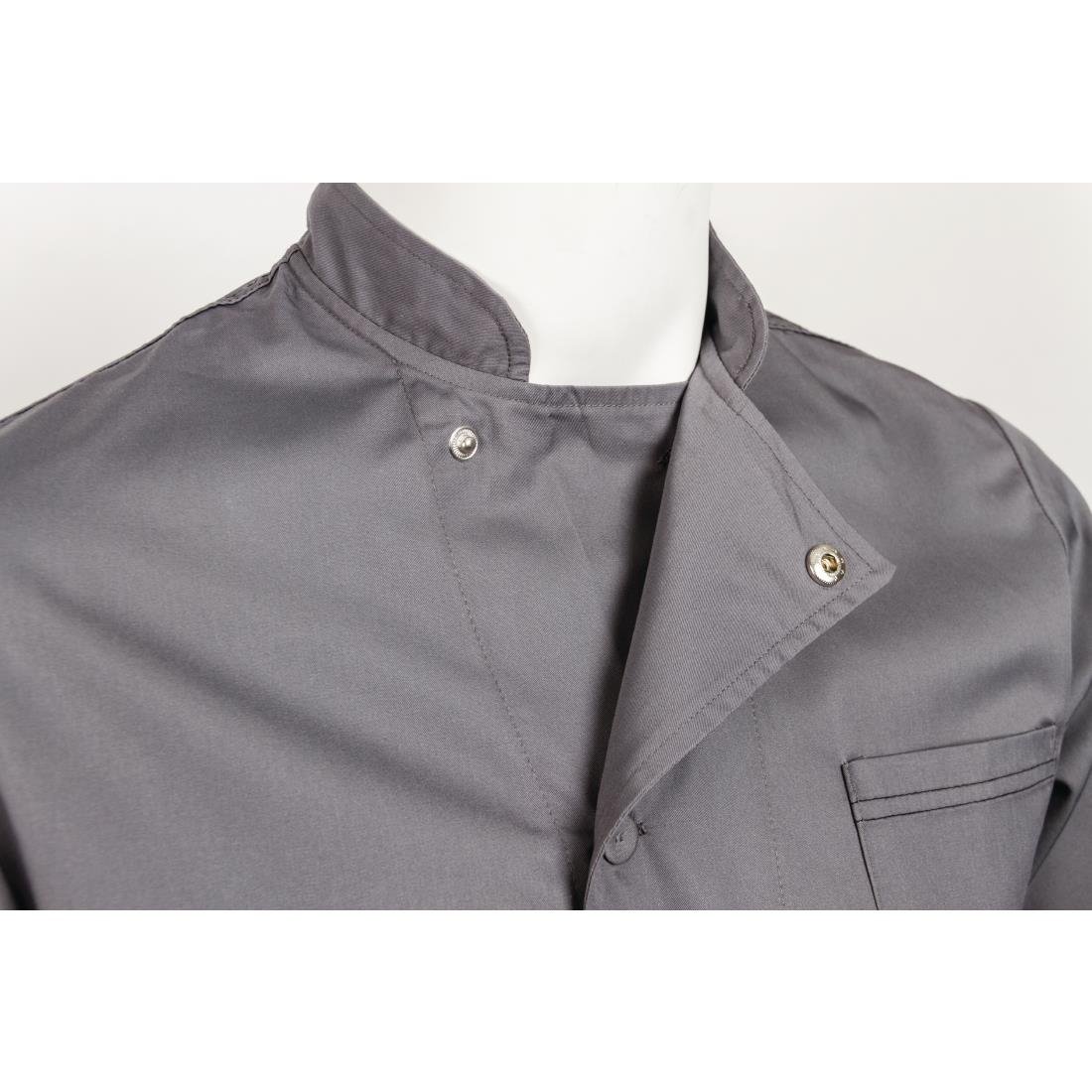 Chef Works Valais Signature Series Unisex Chef Jacket Grey L