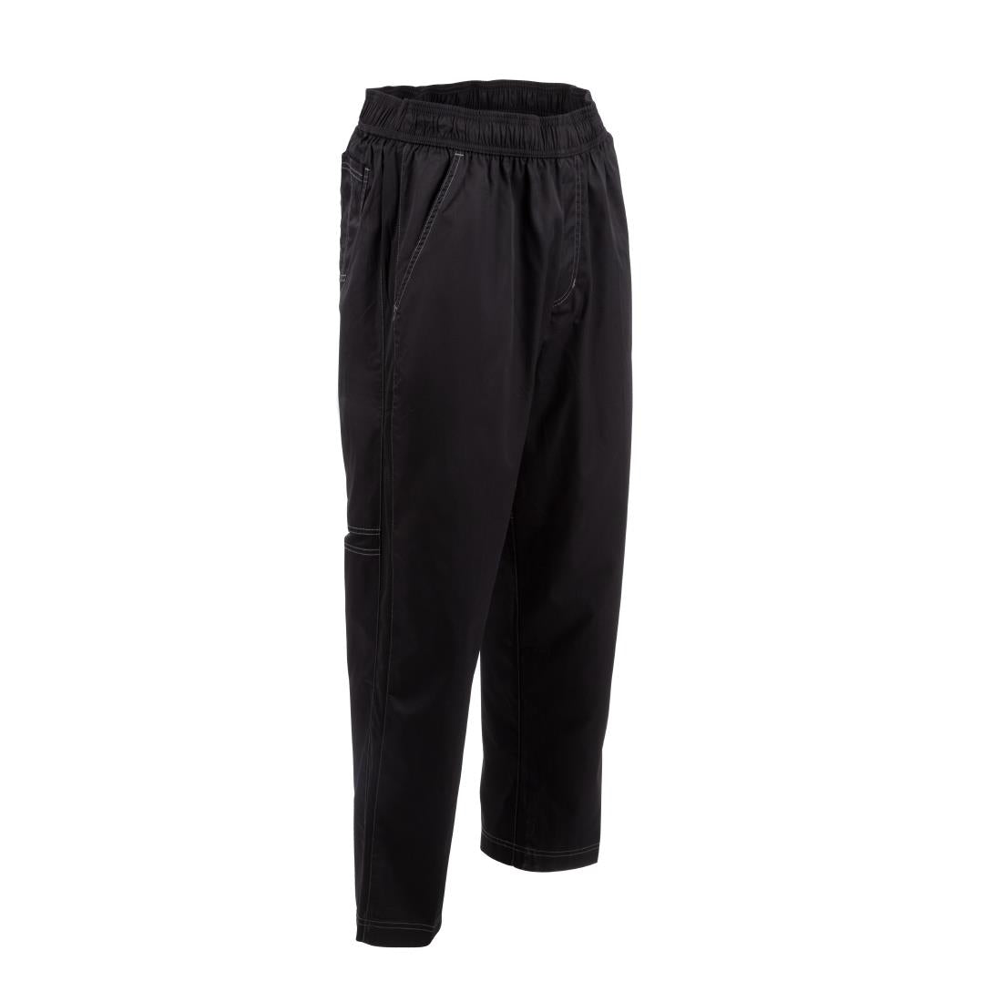 Chef Works Unisex Cool Vent Baggy Chefs Trousers Black S
