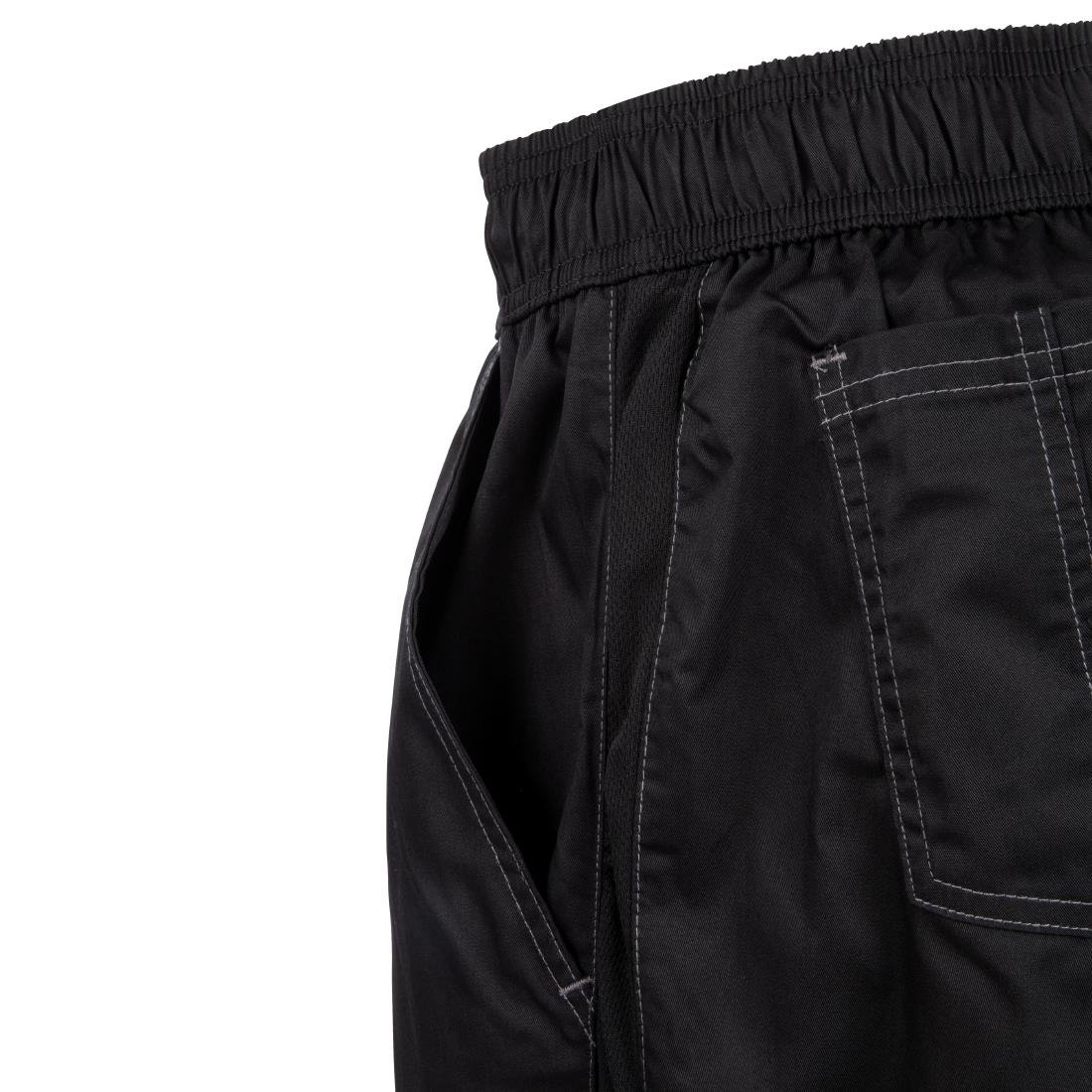 Chef Works Unisex Cool Vent Baggy Chefs Trousers Black M