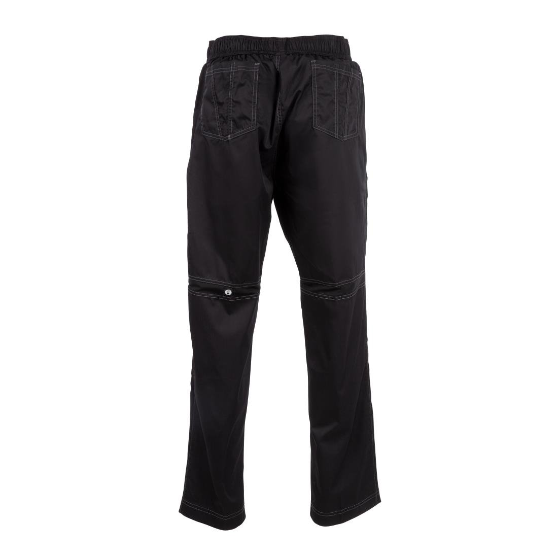 Chef Works Unisex Cool Vent Baggy Chefs Trousers Black M