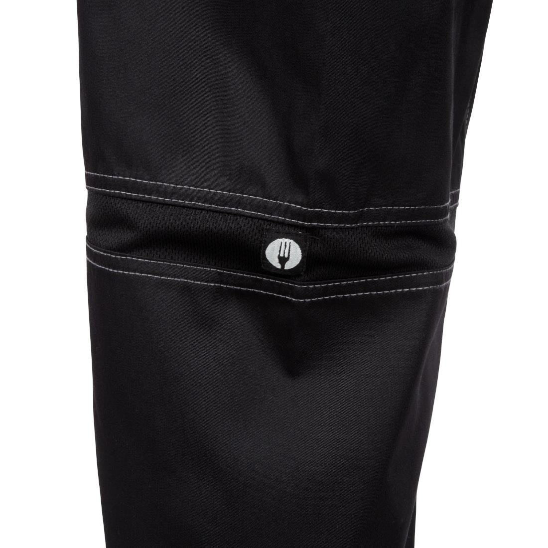 Chef Works Unisex Cool Vent Baggy Chefs Trousers Black M
