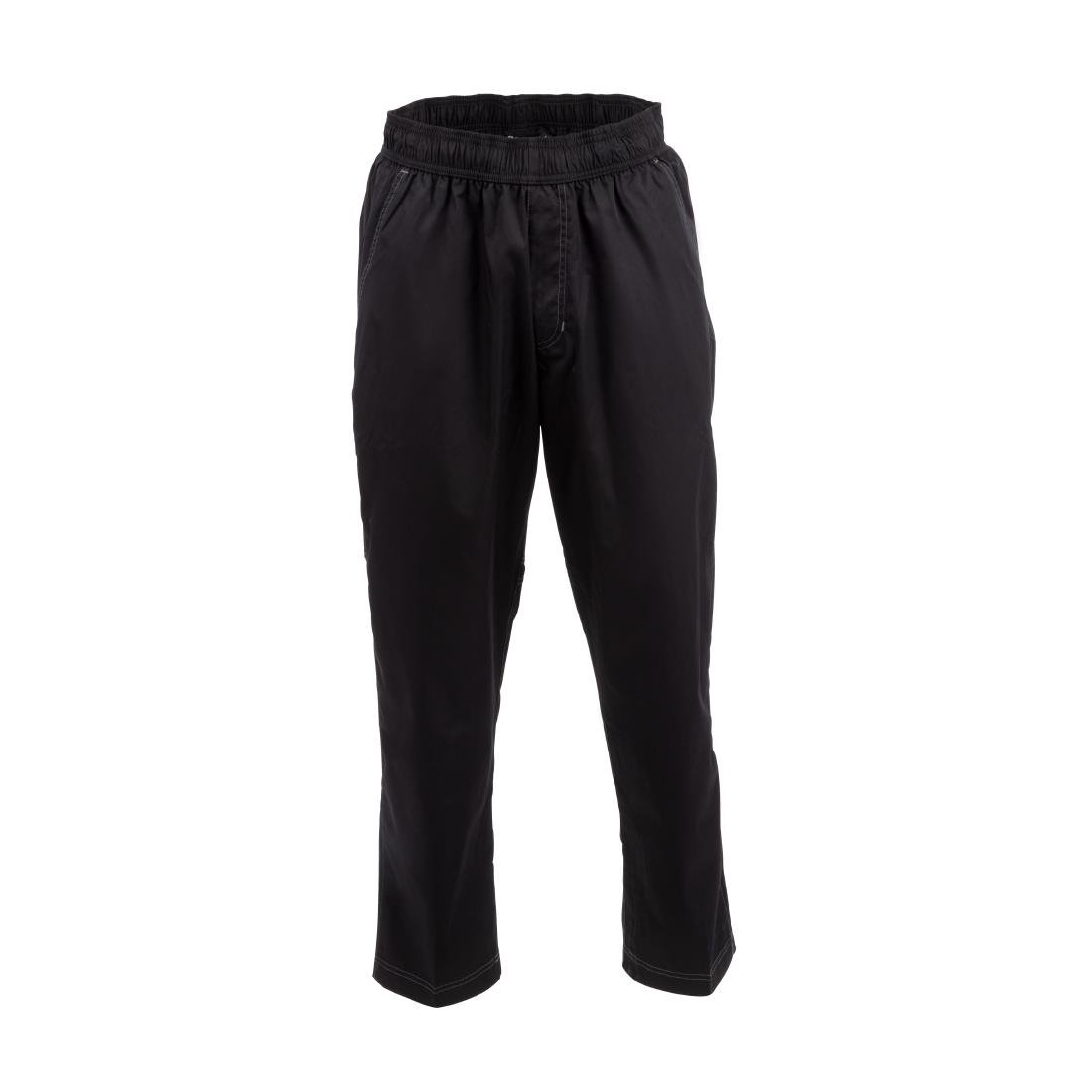 Chef Works Unisex Cool Vent Baggy Chefs Trousers Black XL