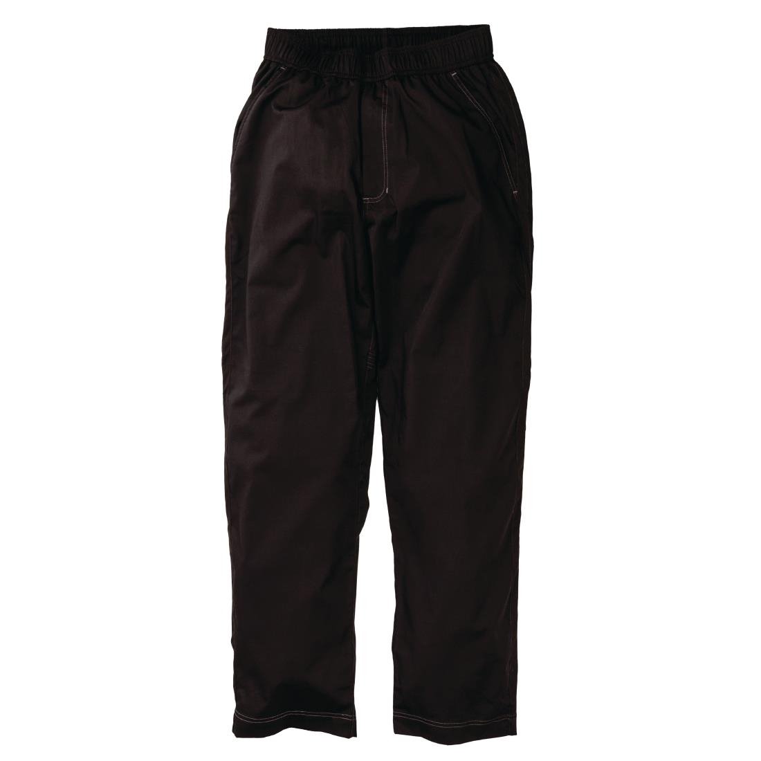 Chef Works Unisex Cool Vent Baggy Chefs Trousers Black XS