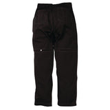 Chef Works Unisex Cool Vent Baggy Chefs Trousers Black S
