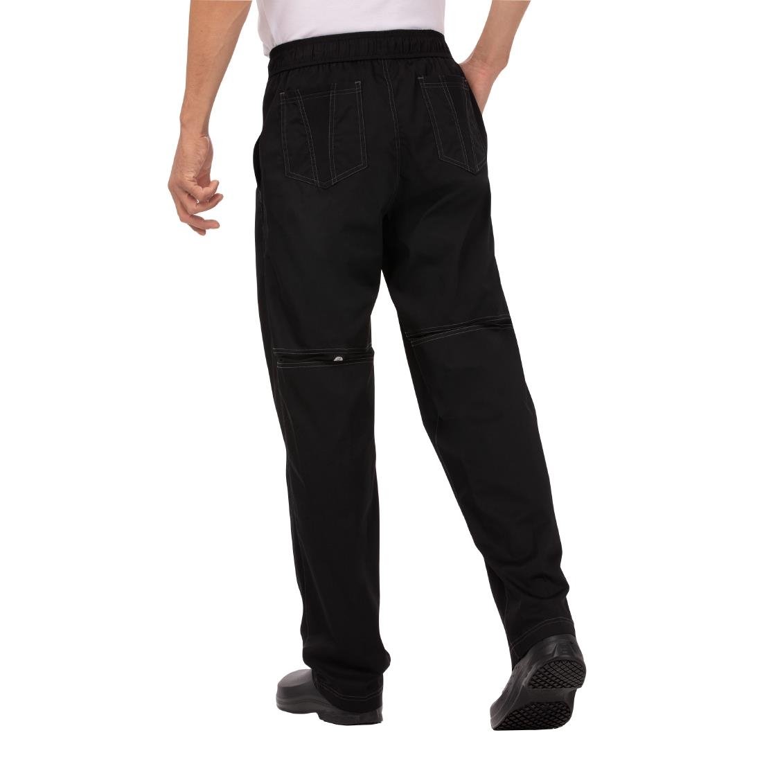 Chef Works Unisex Cool Vent Baggy Chefs Trousers Black M