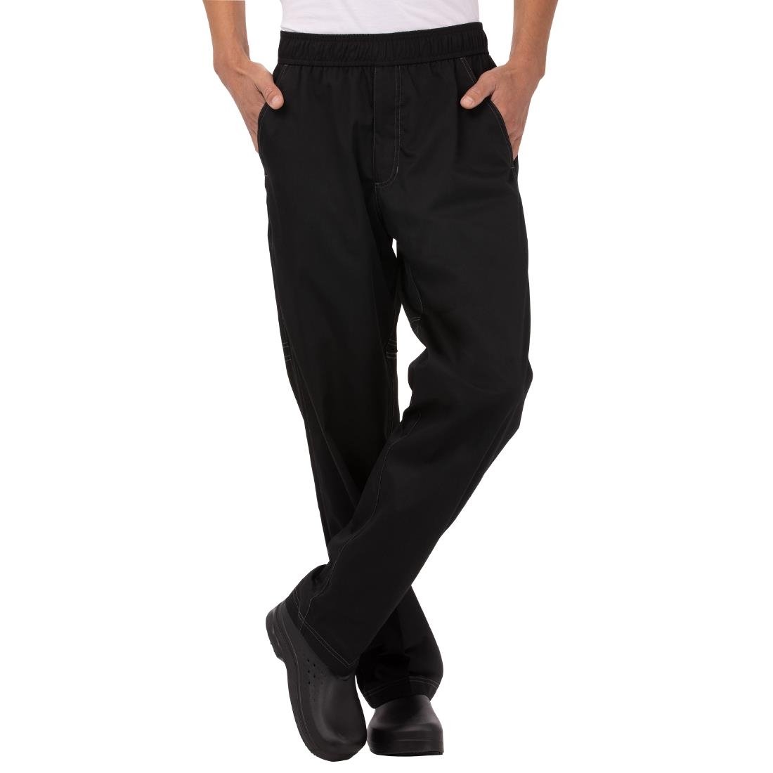 Chef Works Unisex Cool Vent Baggy Chefs Trousers Black M
