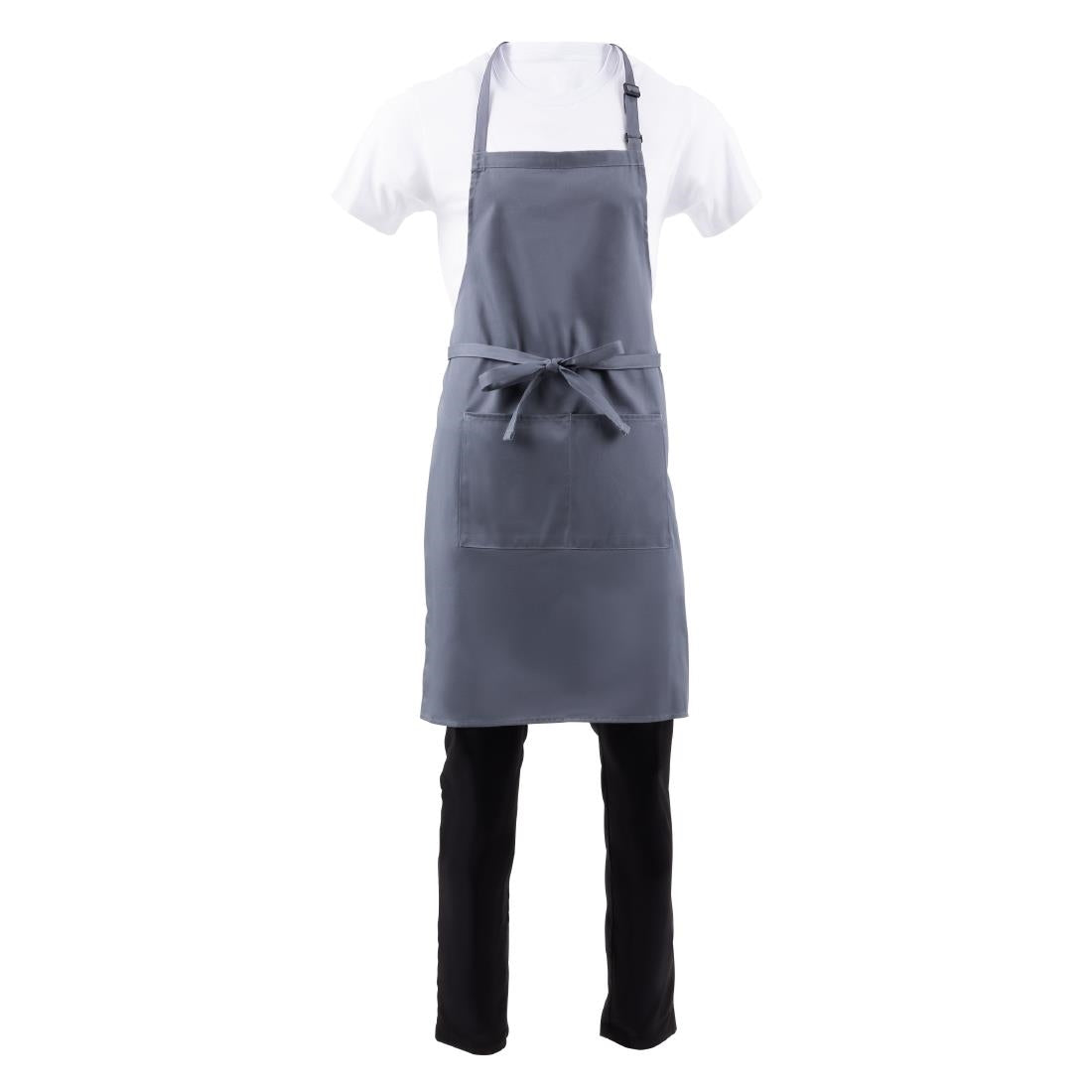 Chef Works Bib Apron Grey