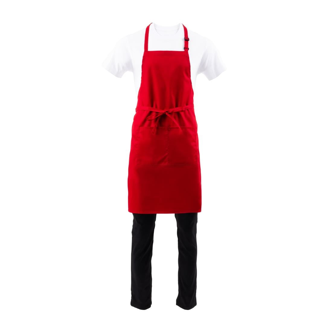 Chef Works Bib Apron Red