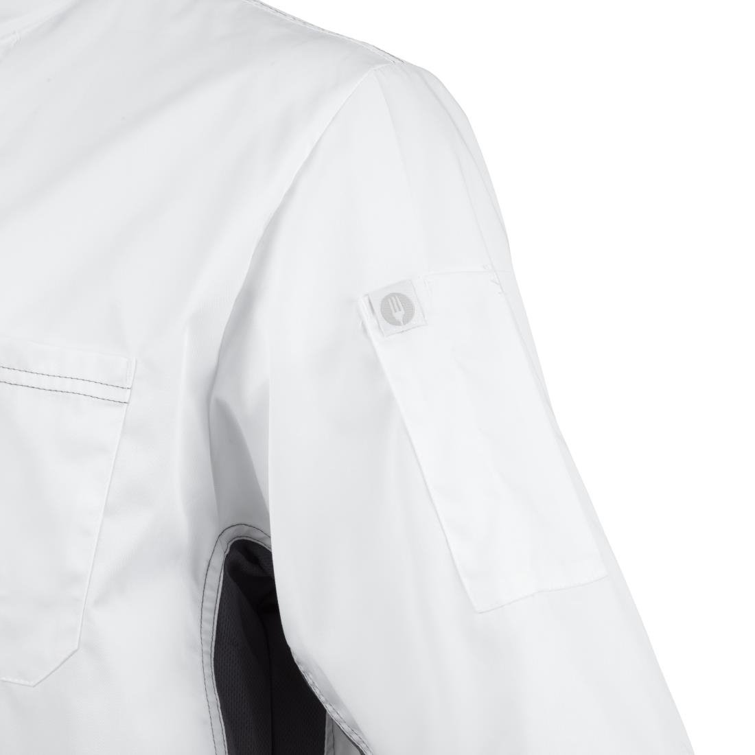 Chef Works Valais Signature Series Unisex Chef Jacket White S