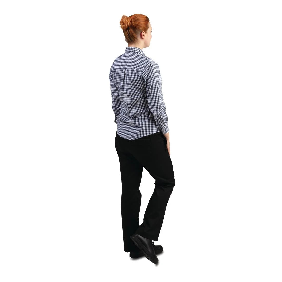 Chef Works Womens Gingham Shirt Black XS