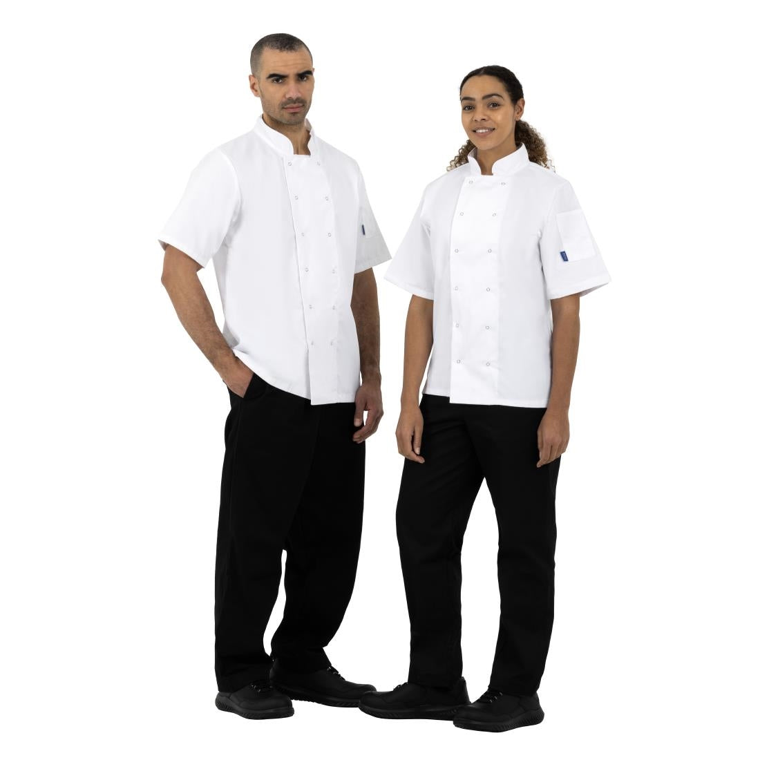 Whites Boston Unisex Short Sleeve Chefs Jacket White L