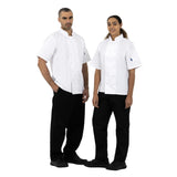 Whites Boston Unisex Short Sleeve Chefs Jacket White Medium (5 Pack)