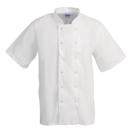 Whites Boston Unisex Short Sleeve Chefs Jacket White 2XL