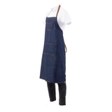 Chef Works Urban Memphis Wide Bib Apron Indigo