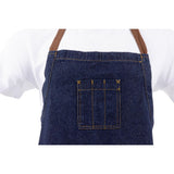 Chef Works Urban Memphis Wide Bib Apron Indigo