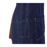 Chef Works Urban Memphis Wide Bib Apron Indigo