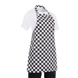 Whites Childrens Bib Apron Black/White Check