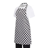 Whites Childrens Bib Apron Black/White Check