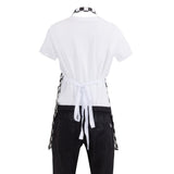 Whites Childrens Bib Apron Black/White Check