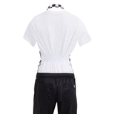 Whites Childrens Bib Apron Black/White Check