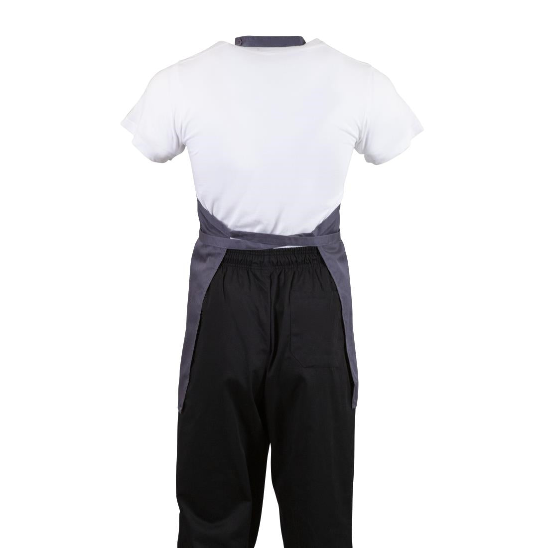Whites V Neck Service Apron Charcoal