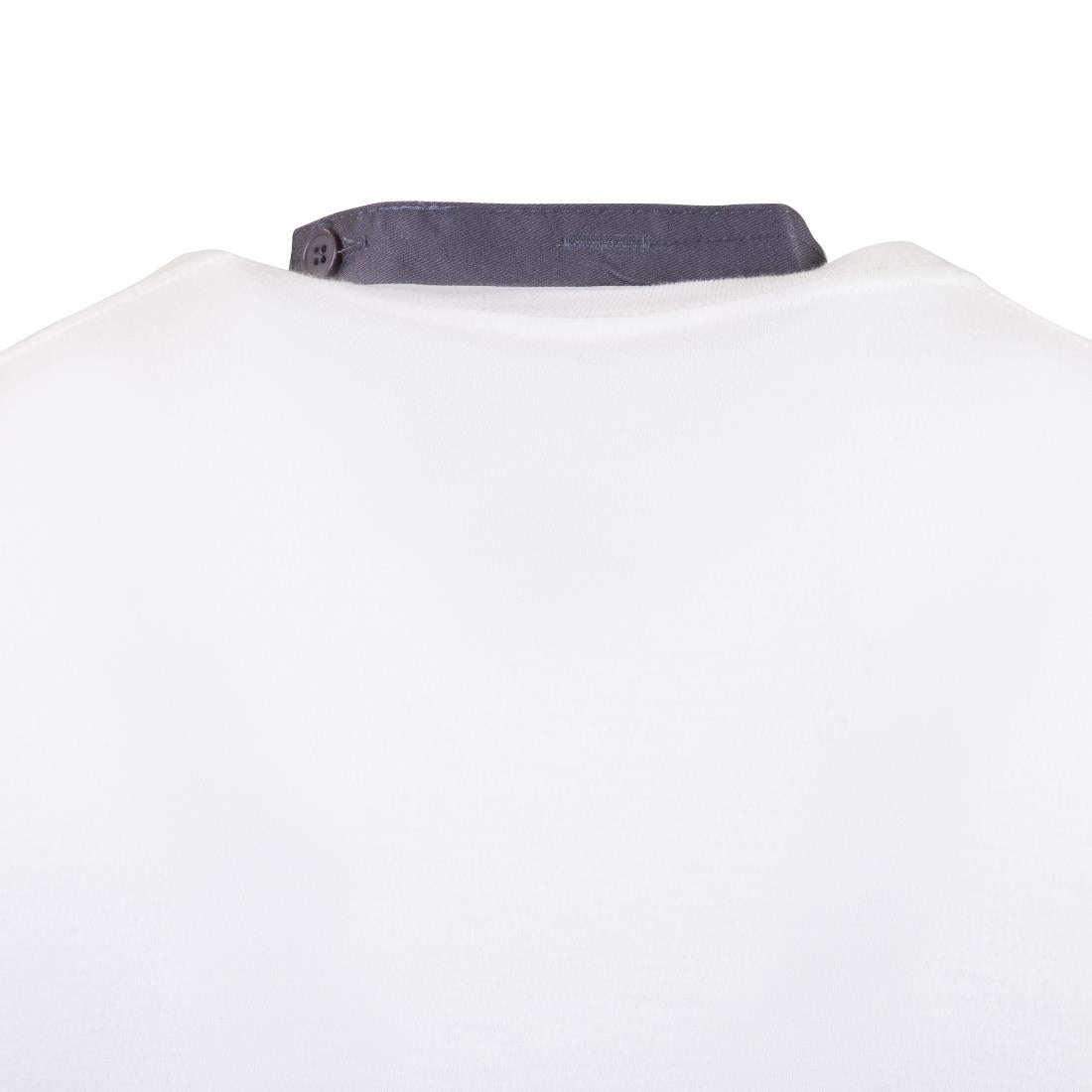 Whites V Neck Service Apron Charcoal
