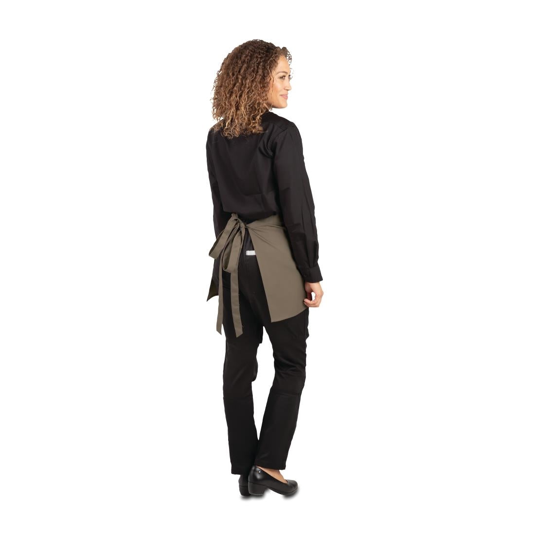 Whites Short Bistro Apron Tan