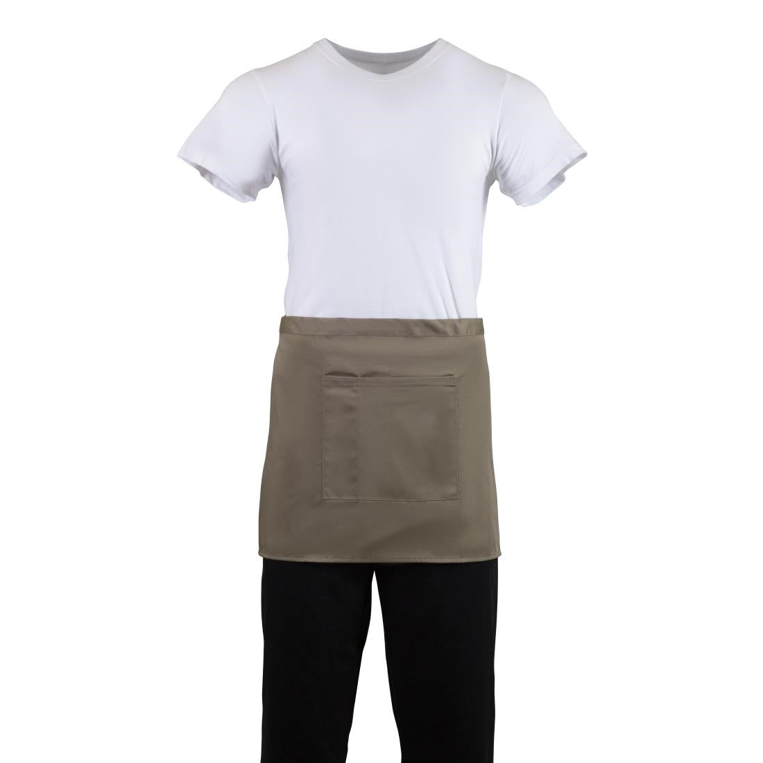 Whites Short Bistro Apron Tan