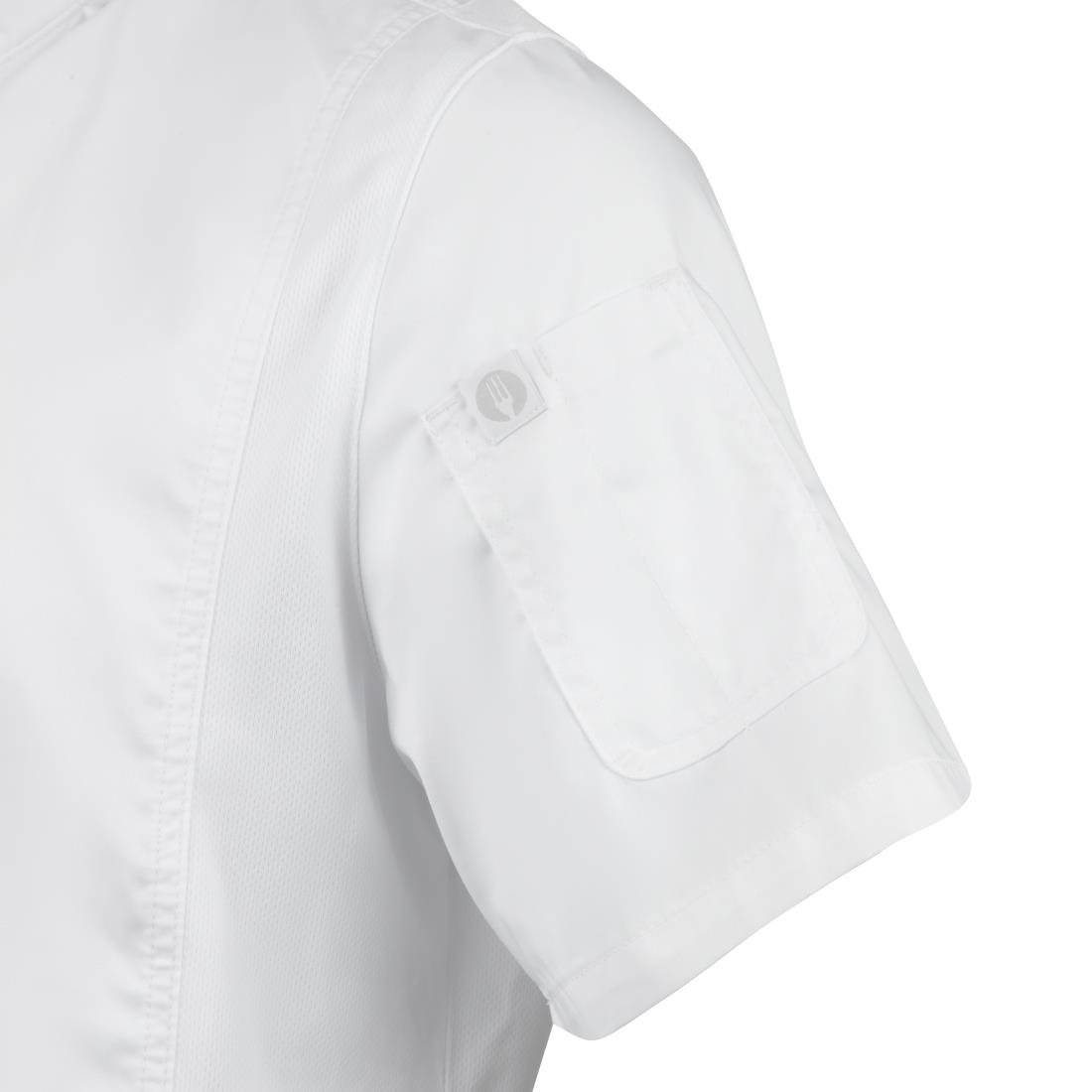 Chef Works Springfield Zipper Mens Chefs Jacket White M