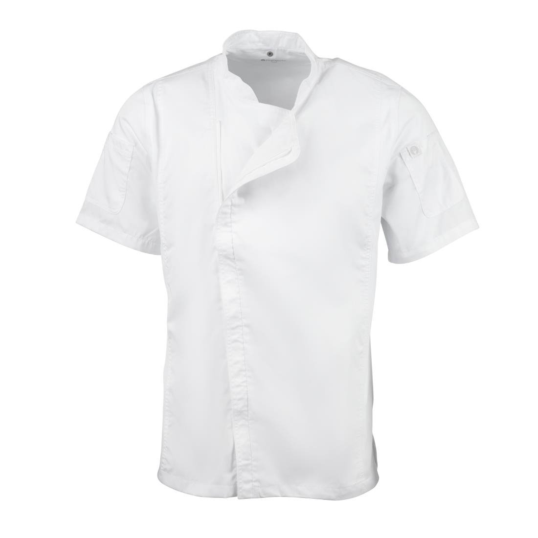 Chef Works Springfield Zipper Mens Chefs Jacket White M