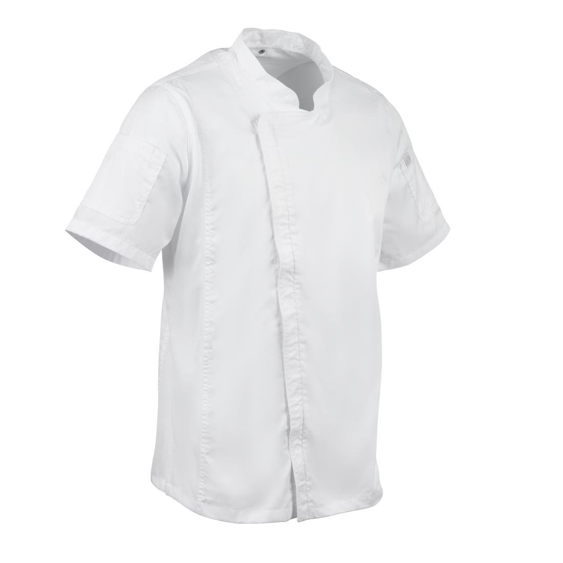 Chef Works Springfield Zipper Mens Chef Jacket White XS