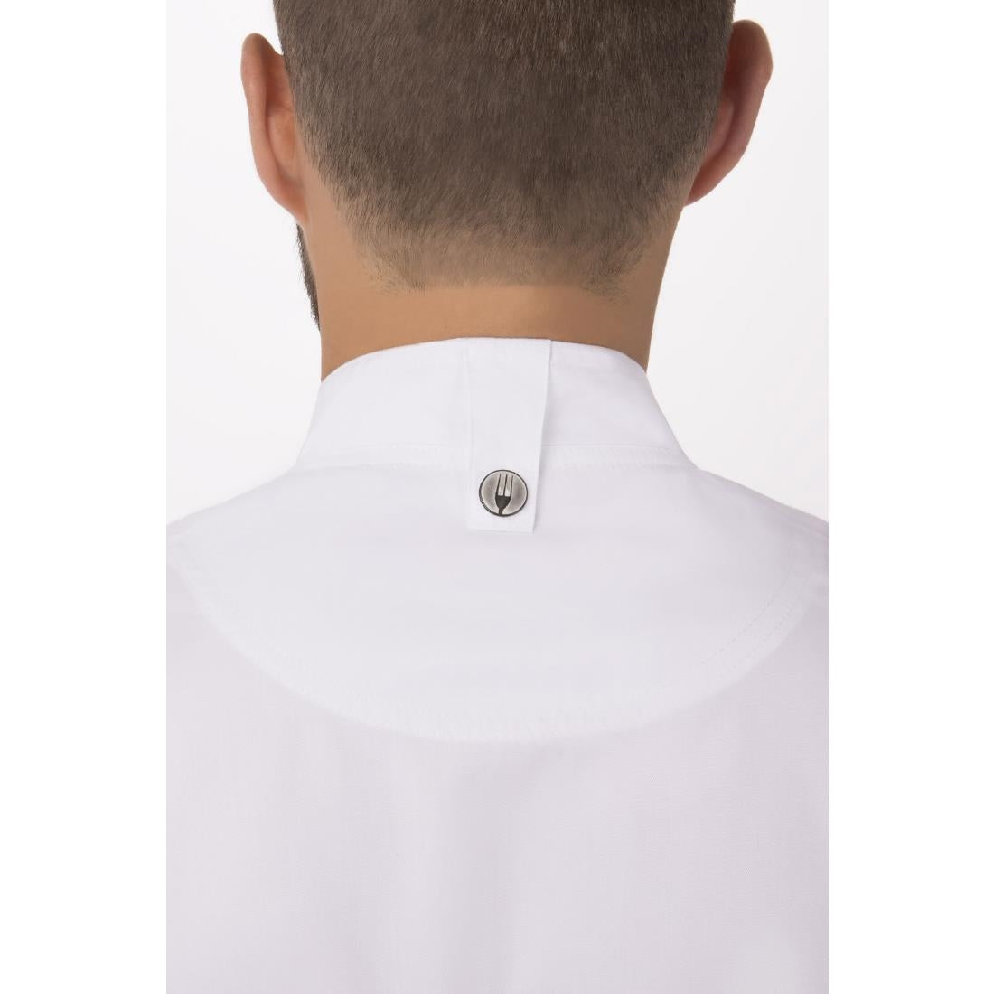 Chef Works Springfield Zipper Mens Chef Jacket White S
